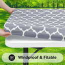 Axyaa Waterproof Elastic Fitted Table Cover for 4ft Tables - Indoor Outdoor