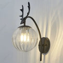 Axyaa LED Glass Spherical Wall Lamp for Home Living Room Bedroom Hallway Lighting