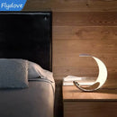 Axyaa Nordic Curl Moon LED Table Lamp for Bedroom Study Decor