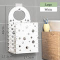 Axyaa Hollow Out Plastic Laundry Basket: Portable Wall-Mounted Clothes Storage & Bathroom Organizer