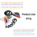 Axyaa Stainless Steel Measuring Cups & Spoons Set for Baking and Cooking