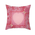 Axyaa Simple Love Print Couple Pillowcase for Sofa and Office Décor