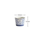 Axyaa Hand-painted Ceramic Coffee Mug, Wide Mouth Tea Cup, 200ML