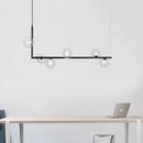 Axyaa Modern Linear Chandelier - Minimalist Pendant Light for Home Decor