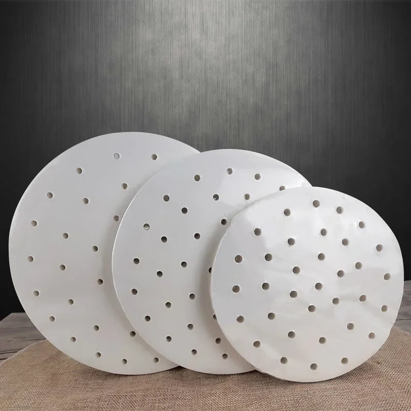 Axya Bamboo Steamer Papers for Air Fryer & Baking Basket