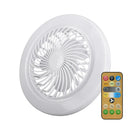 Axyaa 2-in-1 LED Fan Ceiling Light, 3-Speed E27 Lamp, Remote Control, Living Room & Bedroom