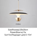 Axyaa UFO Pendant Light Saucer Design LED Hanging Lamp for Home Decor