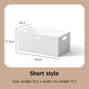 Clear Stacking Drawer Boxes with Lids by Axyaa: Organize Closet, Handle, Wheels