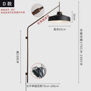 Axyaa Long Pole Swing Arm Wall Lamp LED E27 Gold/Black/Green Hotel Restaurant Hall