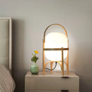 Axyaa Wood Standing Lamp: Modern & Simple Art Table Lighting for Living Room & Bedroom