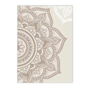 Islamic Beige Flower Canvas Print Mosque Door Wall Art Bohemia Pictures for Modern Home Decor by Axyaa