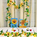 Axyaa LED Artificial Sunflower with Hanging Vine for Indoor Decor