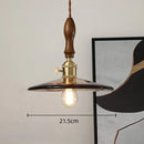 Axyaa Glass Chandelier Brass Walnut Amber Flower Glass Home Decor