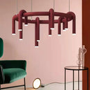 Axyaa Nordic Iron LED Chandelier: Creative Home Decor Lighting Fixture