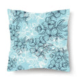 Axyaa Flower Print Nordic Pillowcase - 45x45CM Decorative Sofa Cushion Cover