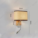 Axyaa LED Wall Lamp with Rotatable Spotlight for Bedroom Reading