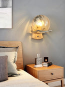 Axyaa LED Glass Wall Lamp, Bedroom Living Room Decorative Lighting
