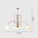 Axyaa Magic Beans Glass Chandelier - LED Pendant Light for Home Décor