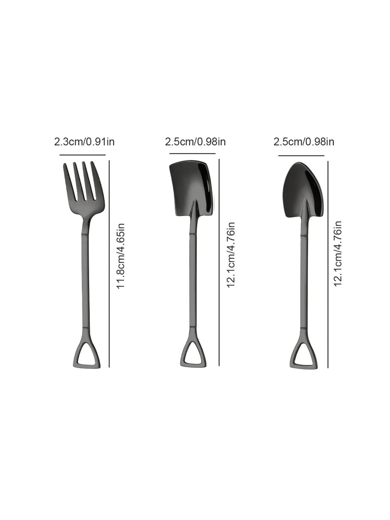 Axyaa Stainless Steel Dessert Scoop - Ice Cream Scoop Shovel Spoon Cake Watermelon