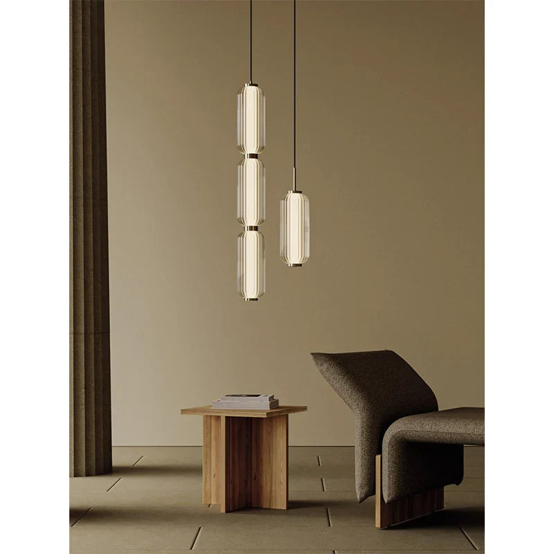 Axyaa Glass Pendant Lamp - Modern Minimalist Design for Restaurants and Bedrooms