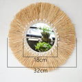 Boho Macrame Wall Hanging Mirror for Bedroom Decor by Axyaa