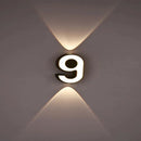 Axyaa Numeric Model Outdoor Wall Light - Modern Waterproof Night Lamp for Home, Garden & Courtyard