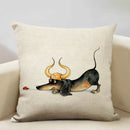 Axyaa Constellation Cartoon Dachshund Dog Pillow Case: Children's Bedroom Decor