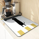 Axyaa Christmas Gingerbread Pumpkin Absorbent Drying Mat