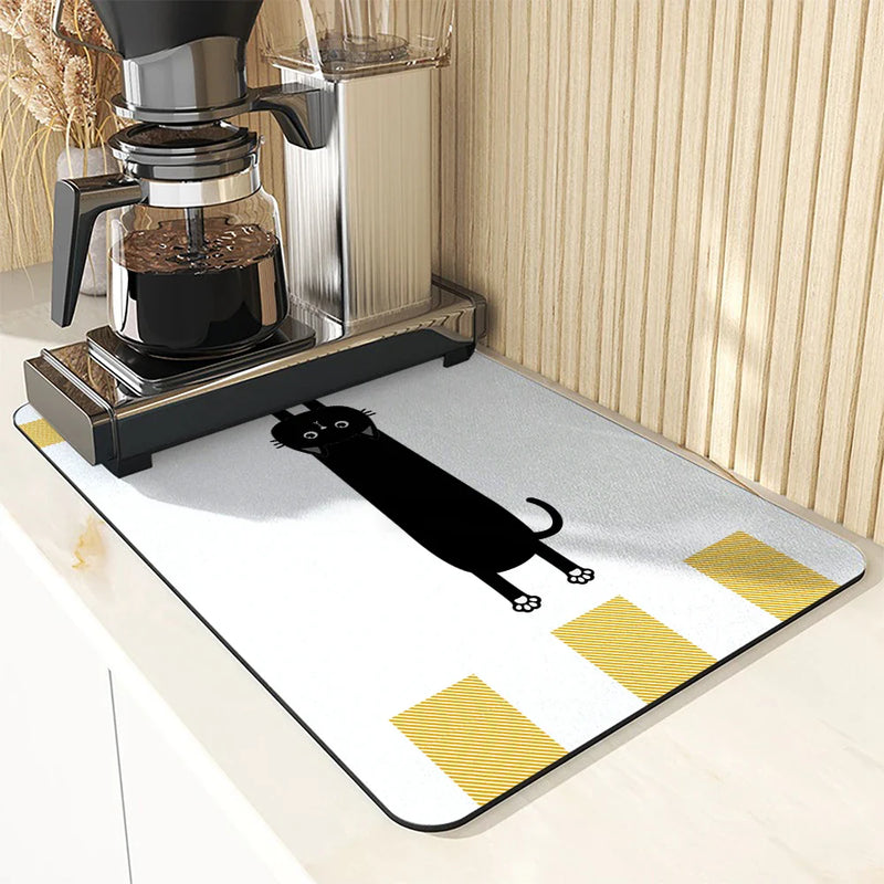 Axyaa Christmas Gingerbread Pumpkin Absorbent Drying Mat