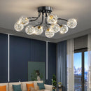Axyaa Starry Glass Ball Ceiling Chandelier - Modern Home Indoor Decor