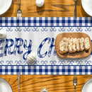 Axyaa Christmas Tree Candy Plaid Table Runner for Wedding Holiday Party Decor