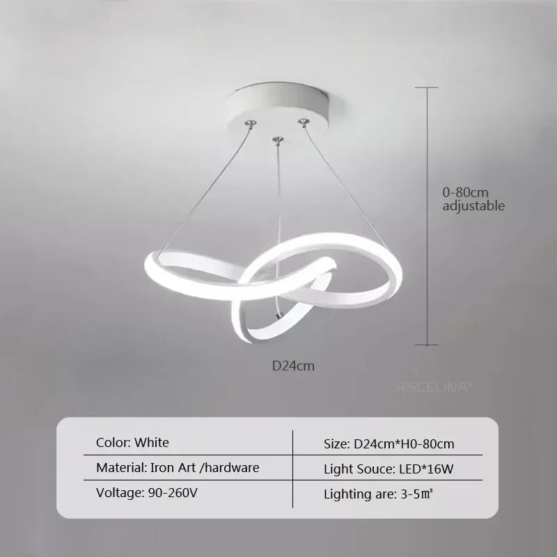 Axyaa Nordic LED Pendant Lamp for Dining Room, Bedroom & Living Room