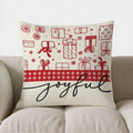 Axyaa Winter Festive Decorative Pillow Cover: Sofa, Bedroom, Car Cushion Cover