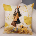 Axyaa Fairy Tale World Pillowcase: Cartoon Pattern Decor for Living Room or Children's Room