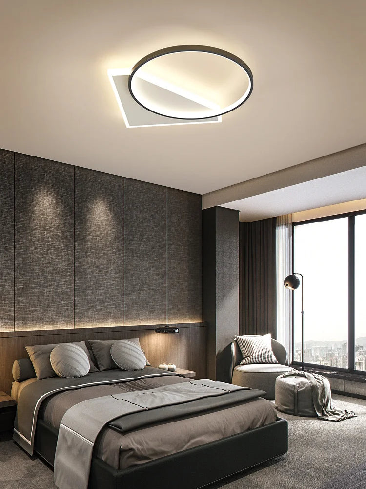 Axyaa Geometric LED Ceiling Lamp - Modern Nordic Design