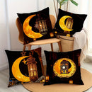 Axyaa Ramadan Crescent Moon Fasting Lamp Pillow Cover for Home Décor
