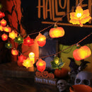 Axyaa Autumn Decor LED String Lights: Pumpkin, Maple Leaf, Acorn for Home Indoor Festive Ambiance.