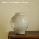 Axyaa Ceramic Countertop Vase - Modern Home Flower Arrangement Piece