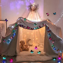 3D LED Butterfly Sticker Night Light Set for Home Decor by Axyaa