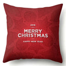 Axyaa Christmas Santa Claus Print Pillow Cover 45X45CM