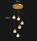 Axyaa Modern LED Ceiling Chandelier for Bedroom and Dining Room