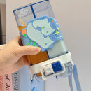 Axyaa Kids Double Drinking Cup Cartoon Water Bottle