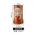 Axyaa Tiki Zombie Cocktail Glass, Creative Ceramic Bar Cup, Large Beer Mug, Skeleton Design