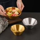 Axyaa Double Layer V-Shaped Stainless Steel Salad Bowl Soup Bowls