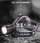 Axya XHP90.2 LED Headlamp: Rechargeable Zoom Head Light, Waterproof Flashlight