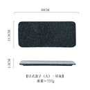 Axyaa Ceramic Sushi BBQ Plate: Japanese Style Rectangular Flat Plate for Restaurant