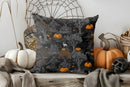 Axyaa Halloween Cats & Ghosts Pillow Cover for Fun Pattern Cushion