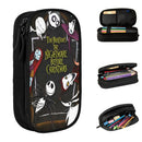 Axyaa Nightmare Before Christmas Pencil Case: Large Storage Bag for Students & Office
