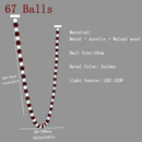 Axyaa Dimmable Pearl Necklace Chandelier Pendant Lights for Living Room