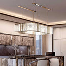 Axyaa Modern Luxury Crystal LED Chandelier for Dining Room and Kitchen